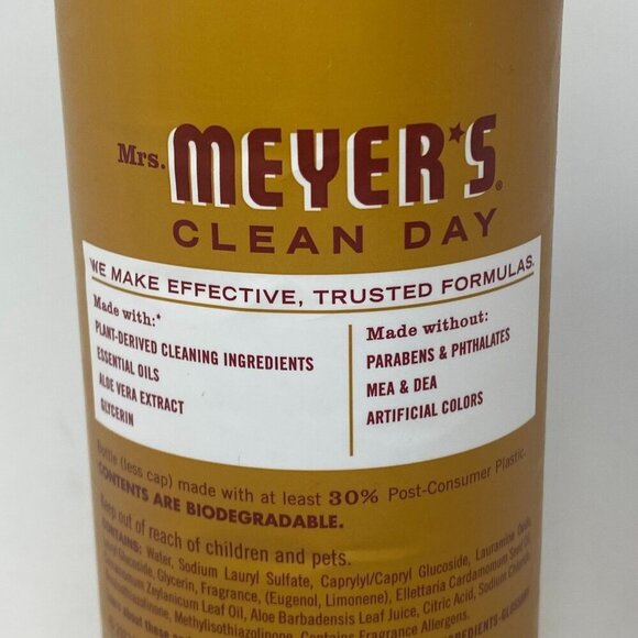 Mrs. Meyer's Clean Day 3 Dish Soap Fall Edition 16 Fl Oz Apple Cider Scent - Picture 3 of 6